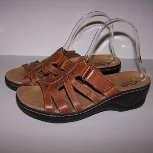 Ladies Clarks Bendables Slides Sandals 8.5 W
